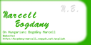 marcell bogdany business card